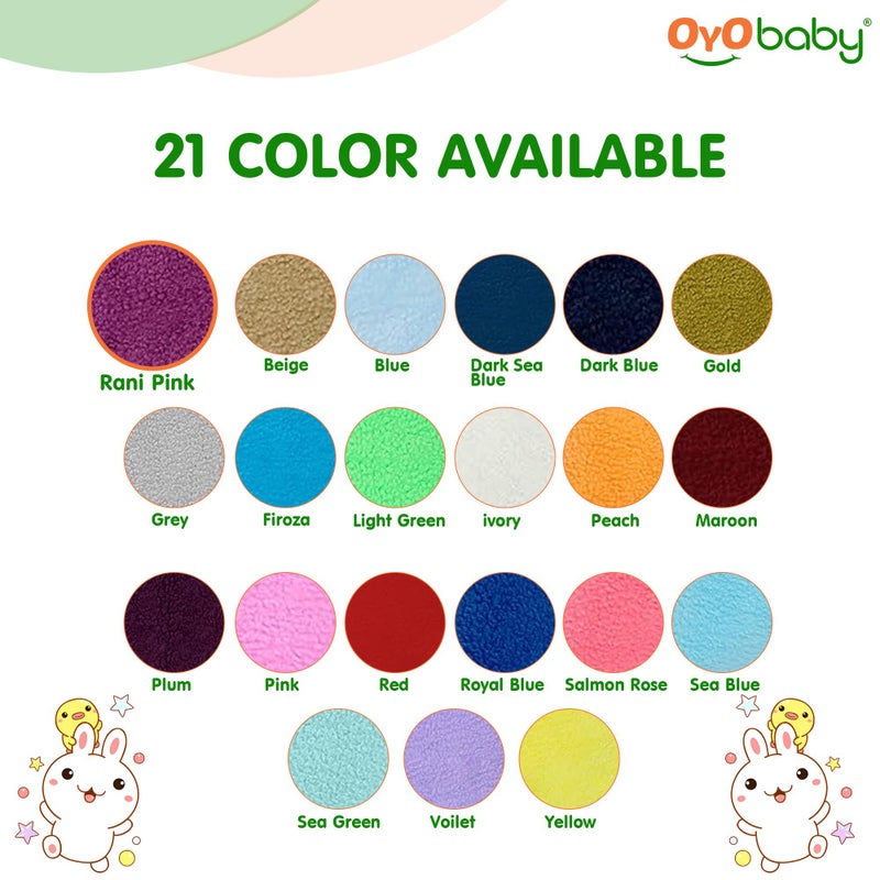 OYO BABY Extra Absorbent Waterproof Baby Dry Sheet Single Bed (72 x 36 Inch) | Quick Dry Sheet for New Born Baby Bed Protector, Soft & Breathable Rubber Sheet for Bed|Rani Pink - Image 5