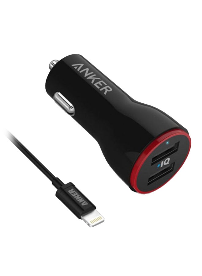 Anker PowerDrive 2 Car Charger With Lightning Cable