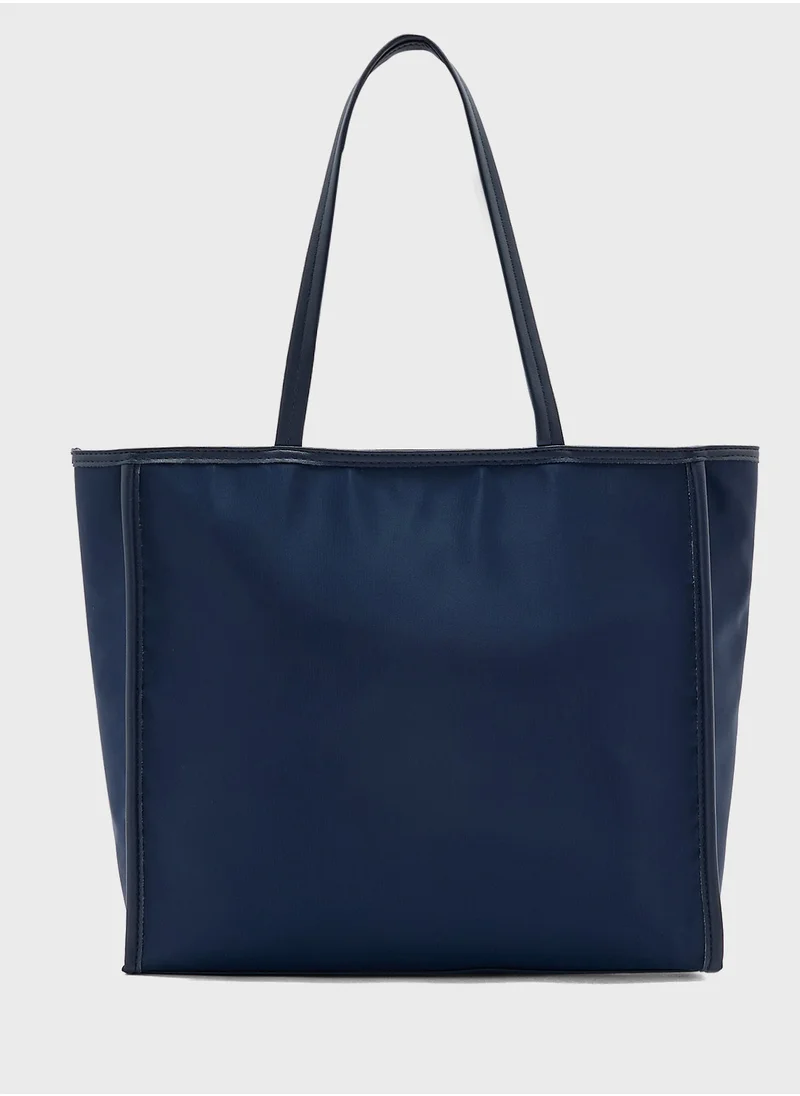 ايلا Mix Material Multipocket Tote Bag