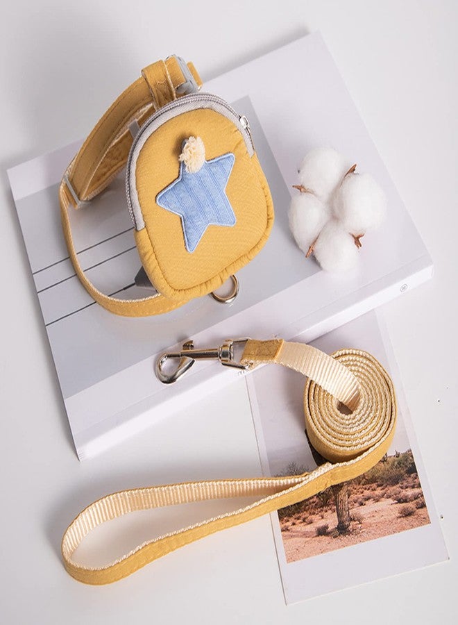 Zerodis Pet Harness Leash Set, Cute Backpack Cat Vest Belt Leash Snap Design Pet Harness Leash Comfortable and Breathable Dog Vest Leash Strong and Vest Harnesses (S (Recommended Within - Image 5