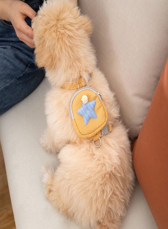 Zerodis Pet Harness Leash Set, Cute Backpack Cat Vest Belt Leash Snap Design Pet Harness Leash Comfortable and Breathable Dog Vest Leash Strong and Vest Harnesses (S (Recommended Within - Image 3