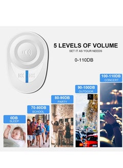 SYOSI Wireless Doorbell Waterproof Mini Doorbell 1000ft Range 110dB Mute Mode 45 Door Chimes and Colorful LED Flashing for Home Office  - Image 4