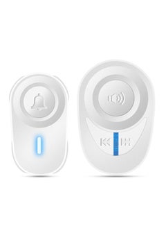 SYOSI Wireless Doorbell Waterproof Mini Doorbell 1000ft Range 110dB Mute Mode 45 Door Chimes and Colorful LED Flashing for Home Office  - Image 1