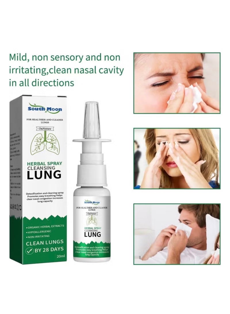 SOUTH MOON Nasal spray relieves nasal congestion, runny nose, nasal discomfort and nasal cavity cleaning methods - Image 2