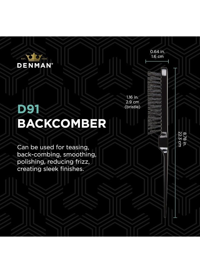 DENMAN (Black) Backcomber for Teasing, Smoothing & Up Do - Image 2