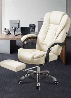 GoldenLike Office Chair Reclining Computer Desk Chairs with Footrest Ergonomic Computer Gaming Chair Leather Executive Office Chair Big and Tall Office Massage Chair Home Office Chair  - Image 2