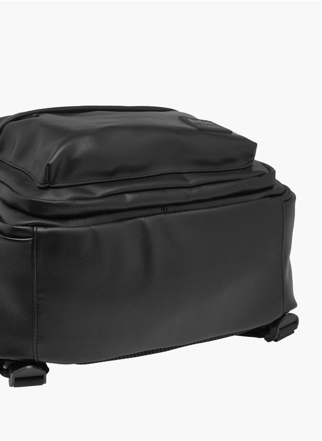 Lee Cooper - Men Solid Backpack with Adjustable Strap and Zip Closure - Image 1