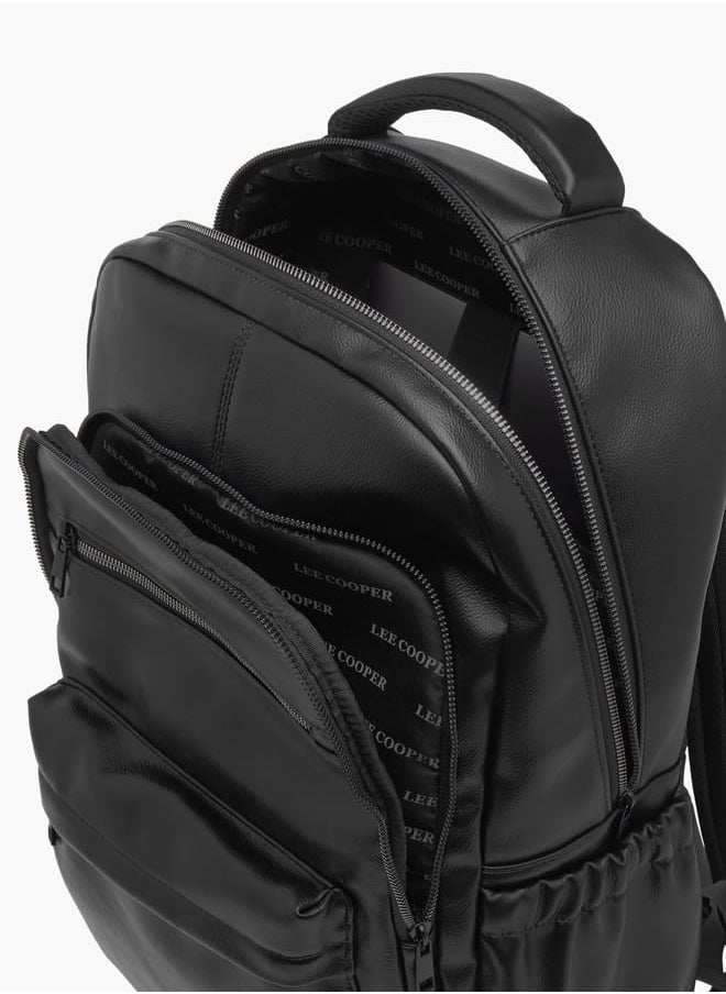 Lee Cooper - Men Solid Backpack with Adjustable Strap and Zip Closure - Image 1