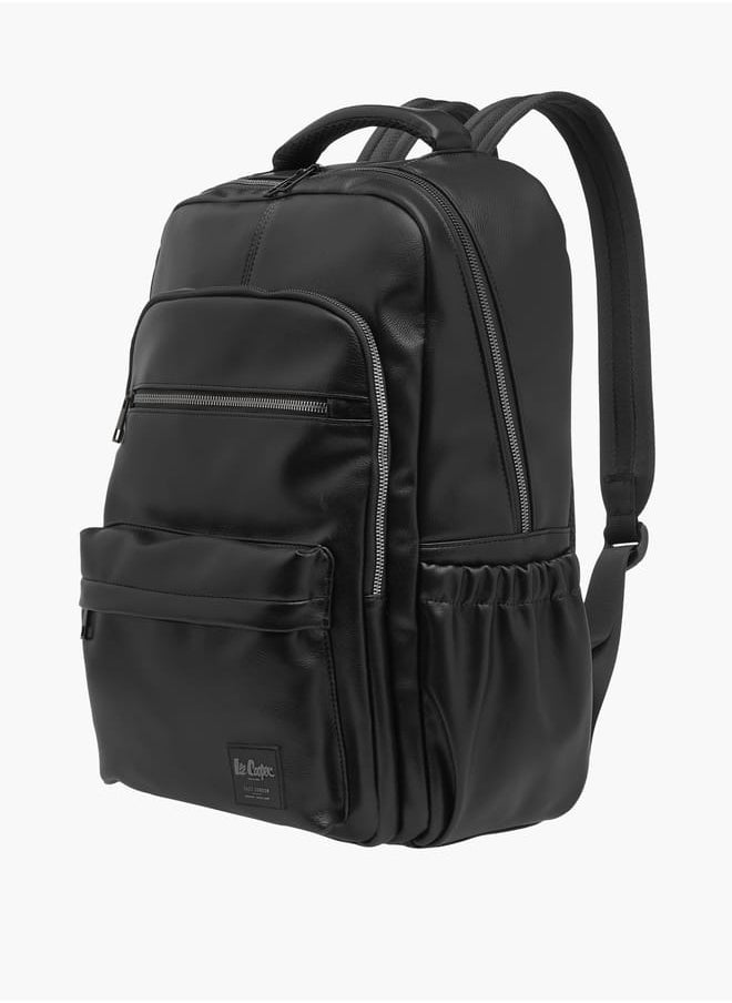 Lee Cooper - Men Solid Backpack with Adjustable Strap and Zip Closure - Image 1