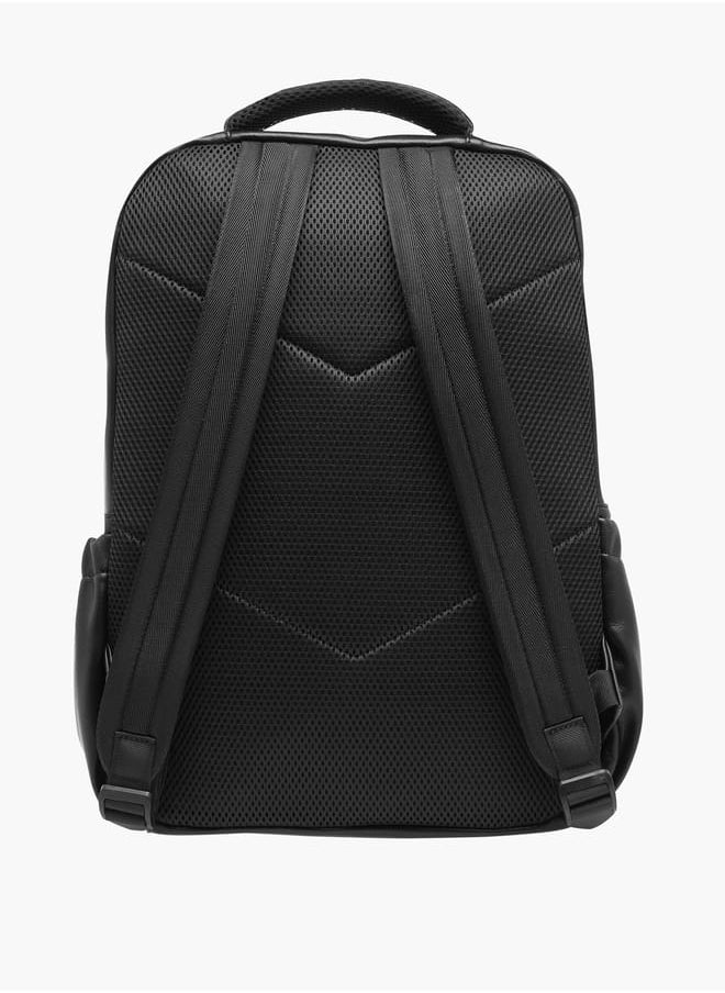 Lee Cooper - Men Solid Backpack with Adjustable Strap and Zip Closure - Image 1