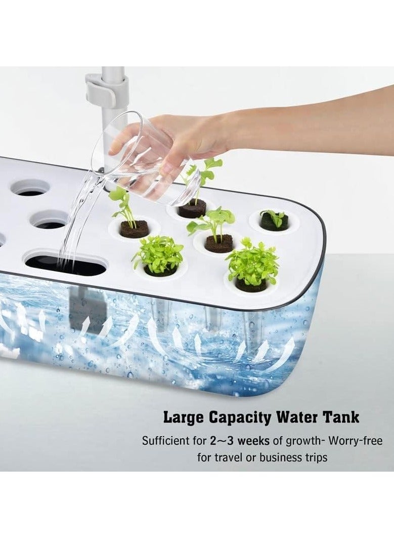 Generic Hydroponic Planting Machine,DIY Soilless Cultivation Planting Kit,6 Planting Points,Hydroponic Planting System For Indoor Gardening,Herb Garden Kit,Suitable For Home,Kitchen And Gardening (Black)  - Image 5