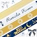 Heureppy 4 PCS Ramadan Ribbons 38 Eid Mubarak Decor Ribbons Gold Ramadan Kareem Words Moon Star Grosgrain Ribbon for Eid Ramadan Decoration Islamic Muslim Party Favor Gift Wrapping Crafts Decoration Supplies - Image 2