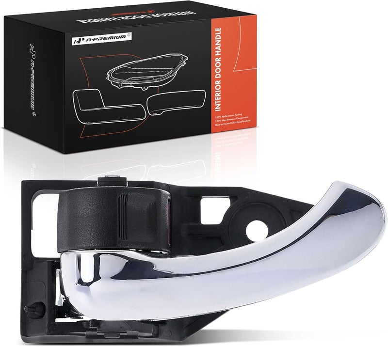 A-Premium Front or Rear Left Driver Side Interior Door Handle Compatible with Toyota Camry 2007-2011, RAV4 2006-2012, Black and Chrome, Replace# 69206-06050-C0, 69206-33100-C0 - Image 1
