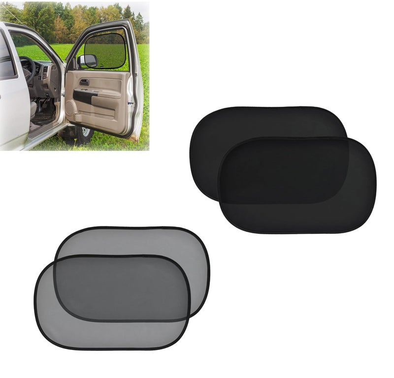 Duomama Sun Protection Car Window Shades for Kids 4 Pack  50 x 30 cm  20 x 12 inch  Automotive Accessories  Easy Installation Travel Friendly