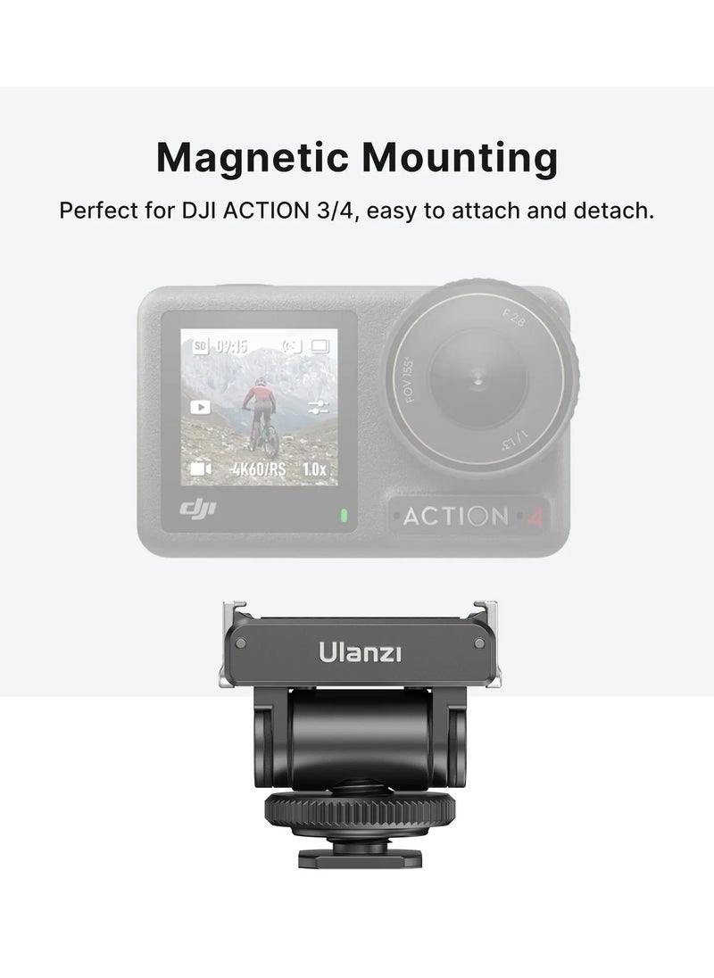 Ulanzi CA22 Cold Shoe Mount Adapter for DJI OSMO Action 4/3 & Pocket 3  - Image 2