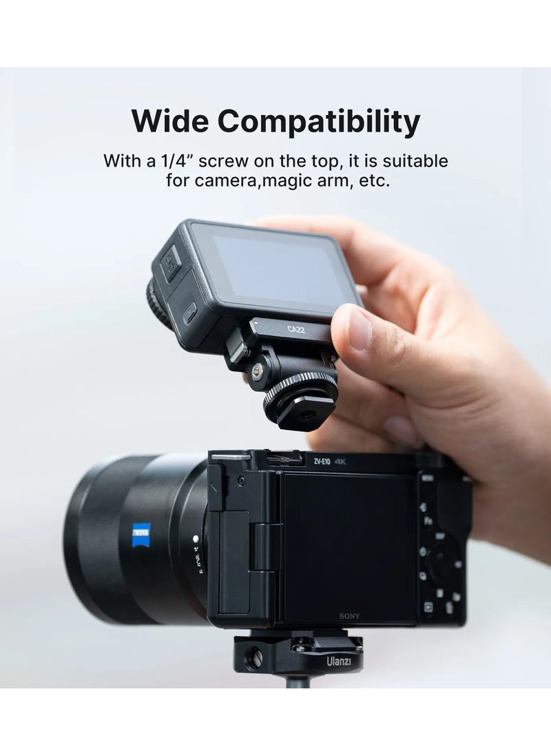 Ulanzi CA22 Cold Shoe Mount Adapter for DJI OSMO Action 4/3 & Pocket 3  - Image 4