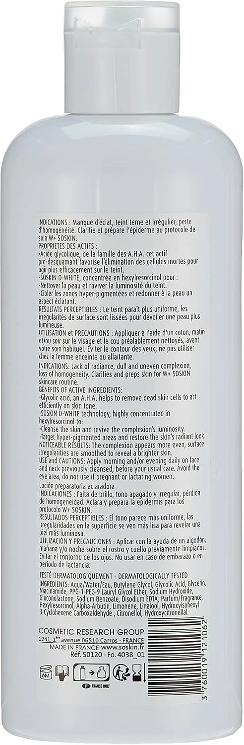 Soskin W+ Clarifying Preparatory Lotion 250ml