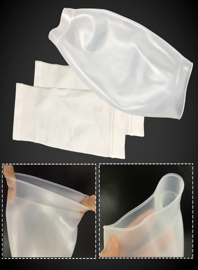 غطاء ضمادة واقٍ مقاوم للماء من UMTEC لخط PICC للاستحمام العلاجي الكيميائي، وكم جبيرة للذراع الوسطى والكوع، (M) - Image 3
