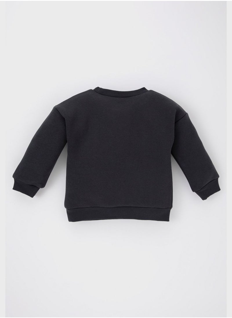 DeFacto - Kids Text Print Sweatshirt - Image 1