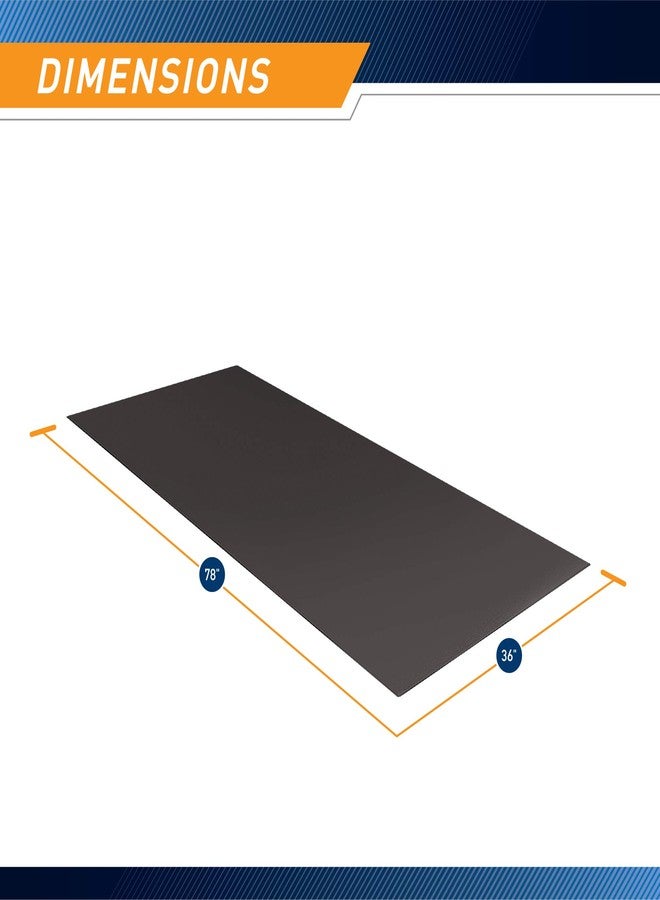 Marcy Fitness Equipment Mat And Floor Protector For Treadmills, Exercise Bikes, And Accessories Mat-366 (78" X 36" X 0.25" Thickness) - Image 2