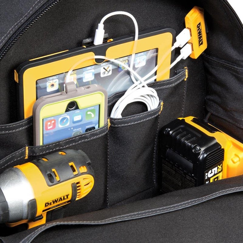 Dewalt 33 Pocket Lighted Usb Charging Tool Backpack - Image 3
