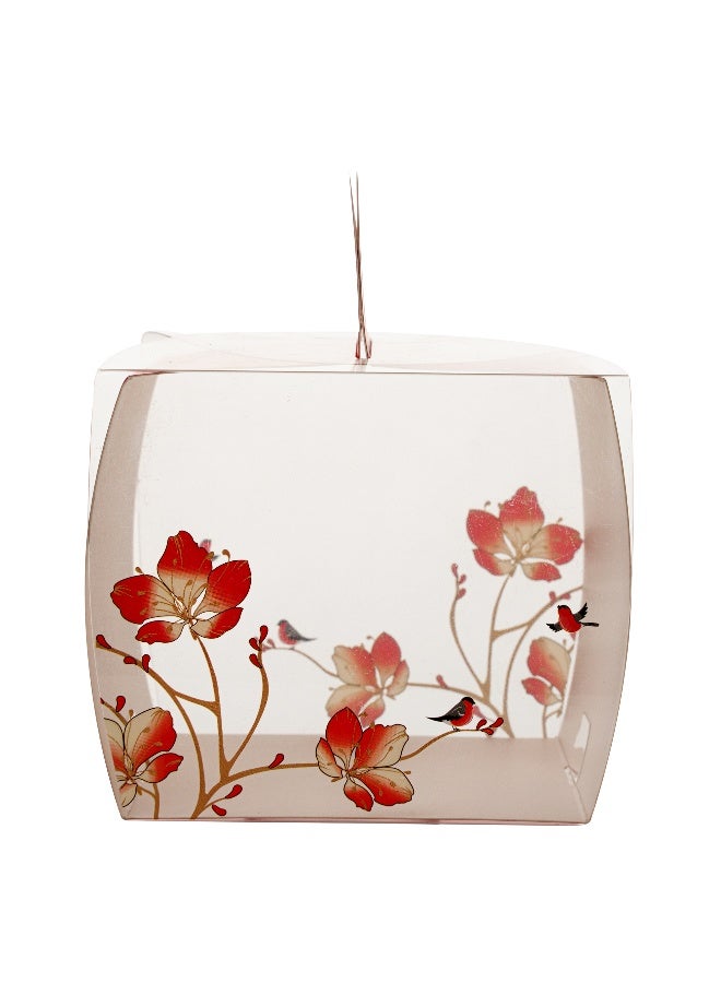 Restaurantware 4 Inch x 4.25 Inch Individual Cupcake Boxes, 100 Disposable Cupcake Display Boxes - With Handle, Bird Accent, Clear Plastic Single Cupcake Containers, For Weddings Or Birthdays - Image 1