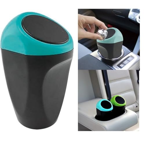 SARTE Car Mini Dustbin With Lid Perfect For Car Trash Bin And Dustbin Holder For Car (Pack of 1) - Image 1