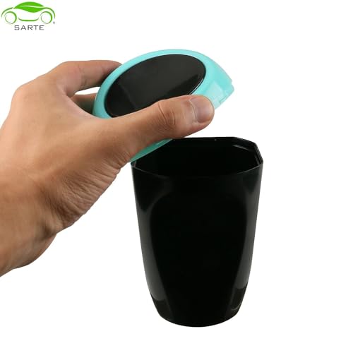 SARTE Car Mini Dustbin With Lid Perfect For Car Trash Bin And Dustbin Holder For Car (Pack of 1) - Image 5