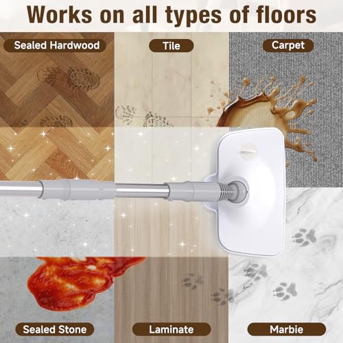 SYUDTY Steam Mop, 13-in-1 Powerful Handheld Steam Cleaner with 13 Accessories, 500ML Removable Tank, 23FT Power Cable, Detachable Steam Mops for Floor Cleaning, Tiles, Windows, Tile Grout, Carpets, Furniture - Image 3