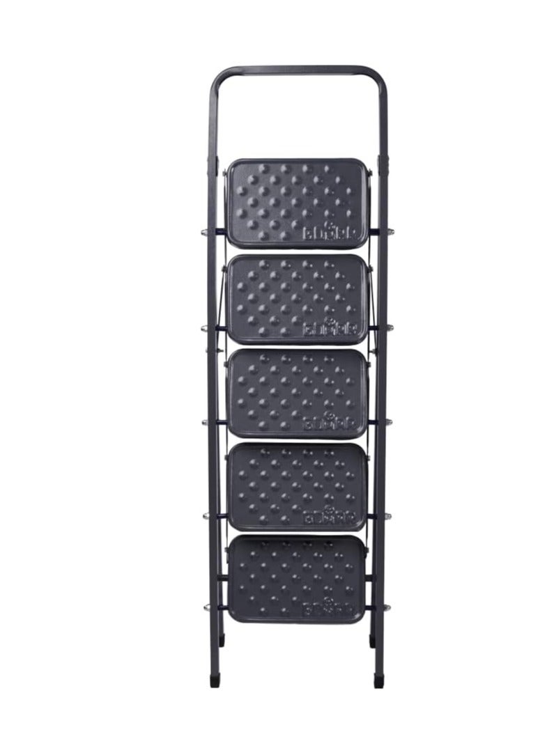 5-Step Wide Ladder, Dark Grey, Size L, L-WD-5 - Image 3