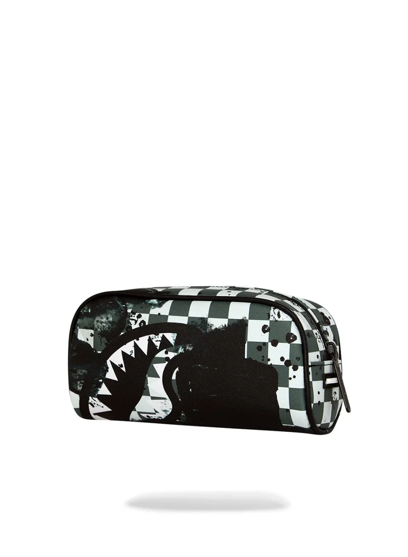 Sprayground  PAINTED OVER CHECK PENCIL POUCH  | Best Price UAE
