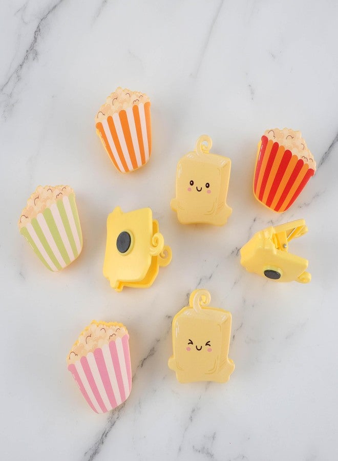 COOK WITH COLOR Cute & Funny Snack Clips - Magnetic Kitchen & Food Clips - Airtight Seal for Food Storage, Popcorn, Pack of 8 - Image 4