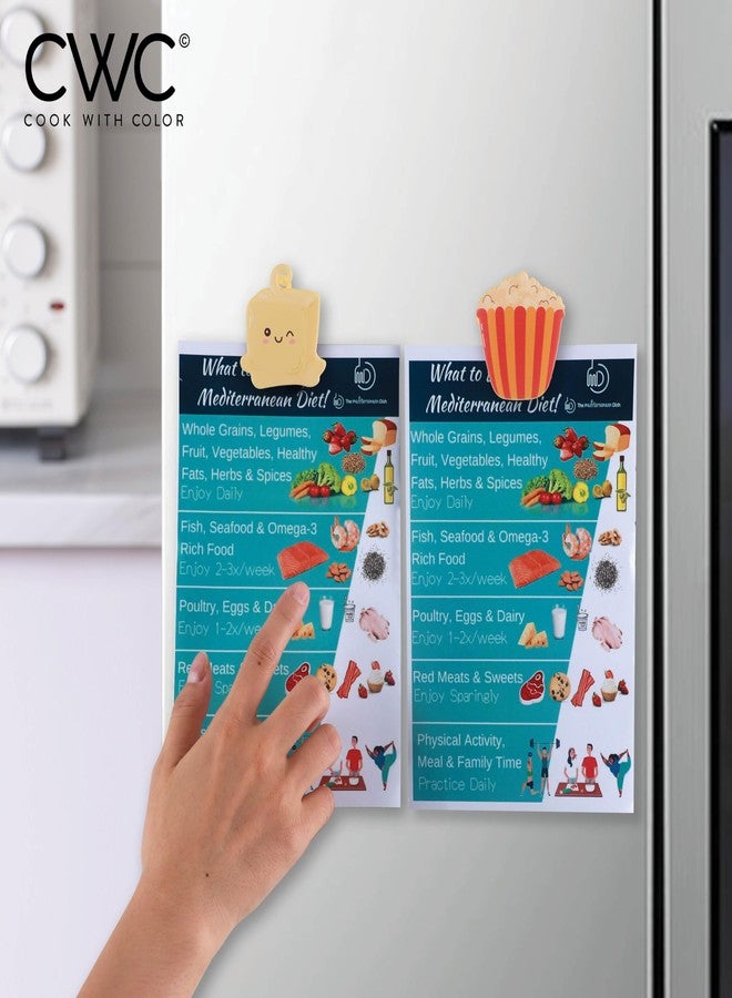 COOK WITH COLOR Cute & Funny Snack Clips - Magnetic Kitchen & Food Clips - Airtight Seal for Food Storage, Popcorn, Pack of 8 - Image 5