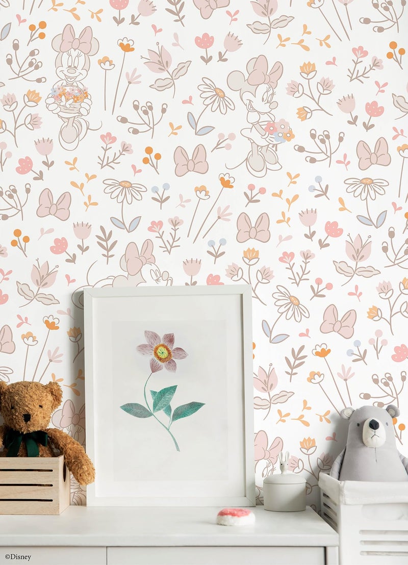 RoomMates Disney Minnie Mouse Pink Peel and Stick Wallpaper, RMWS1271 - Image 4
