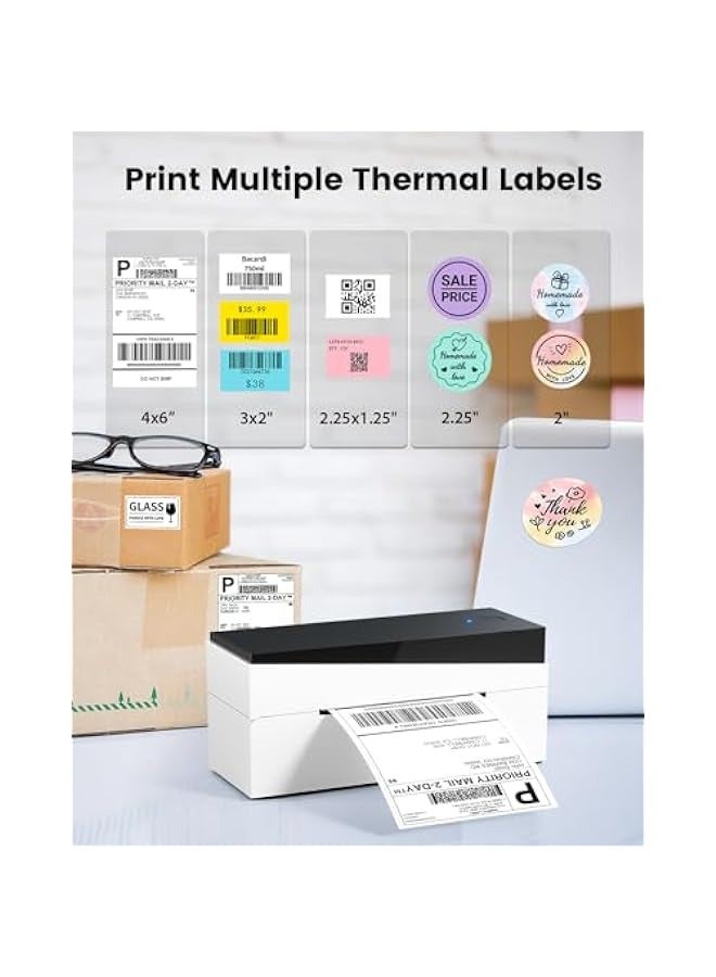 phomemo Bluetooth Shipping Label Printer, Thermal Label Printer 4x6, Label Printer for Small Business Shipping Packages 249BT Support Android, iOS, Windows - Image 4