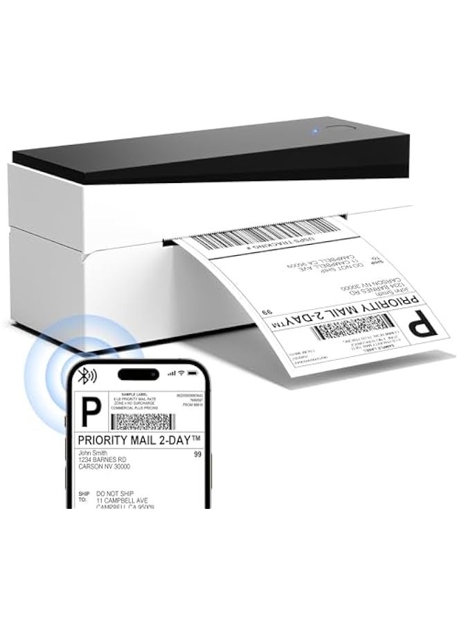 phomemo Bluetooth Shipping Label Printer, Thermal Label Printer 4x6, Label Printer for Small Business Shipping Packages 249BT Support Android, iOS, Windows - Image 1