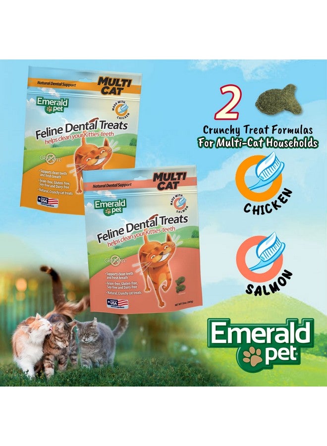 Emerald Pet Feline Dental Treats  Tasty And Crunchy Cat Dental Treats Grain Free  Natural Dental Treats To Clean Cat Teeth, Freshen Cat Breath, And Reduce Plaque And Tartar Buildup  Chicken Treats, 32 Oz - Image 5