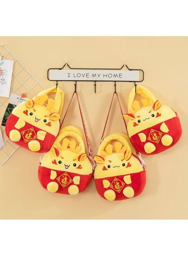 Doll Doll Year Of The Snake Mascot Xiaolong Year Gift Doll Plush Doll Gift Print Logo Invoice-Specifications:Year Of The Snake Small Packet-Color:30cm  - Image 1