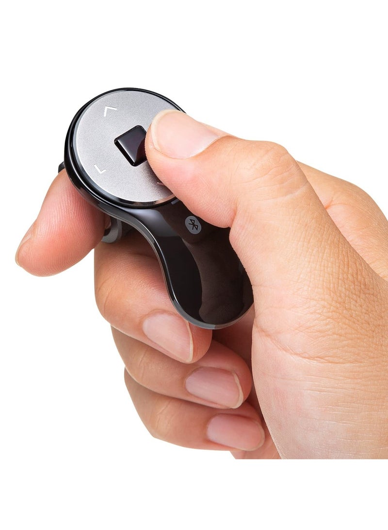 SYOSI Ergonomic Bluetooth Finger Ring Mouse, 1200 DPI Compact Handheld Mini Mouse Innovative Finger Mouse Wireless Finger Mouse Wearable Remote Mice PPT Slides Compatible with PC Laptop MacOS Windows iOS  - Image 1