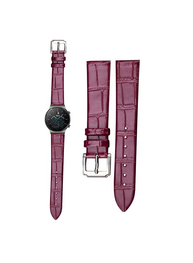 Perfii Replacement Band For Huawei Watch GT2 Pro Burgundy - Image 1