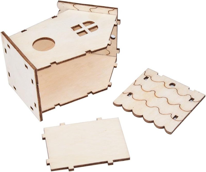 كلاراكو صندوق عش الطيور على النافذة، صندوق عش الطيور على النافذة مع كوب شفط، صندوق تعشيش الطيور المعلق على النافذة، بيت الطيور الخشبي للكابينة الخارجية، قفص عش الطيور DIY - Image 5