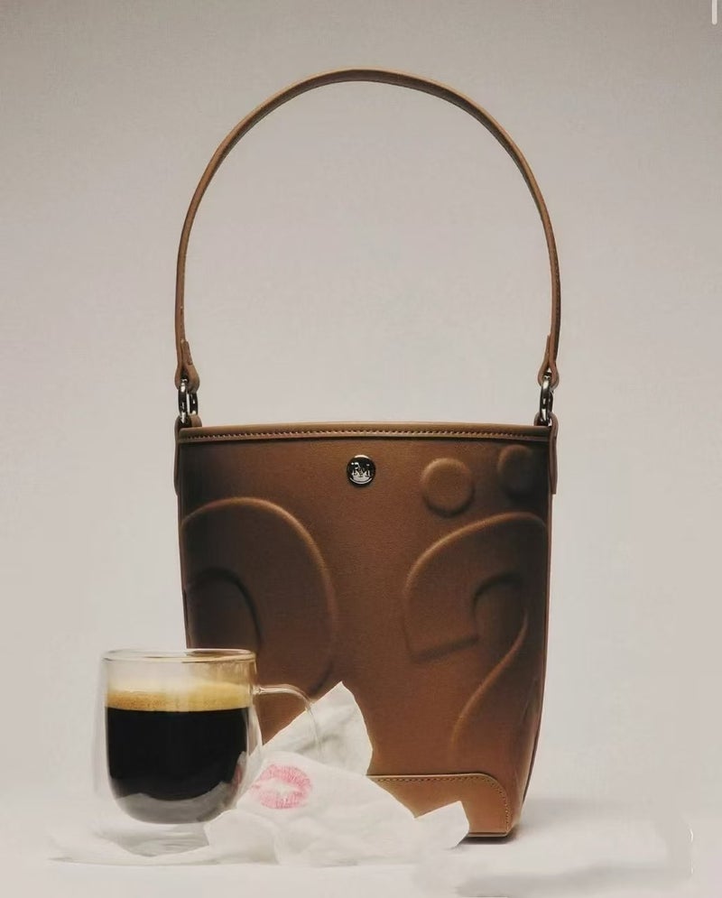 Thailand Fashion Brand Rally Bucket Bag Mini Fashion All-Match Shoulder Crossbody Embossed Handbag - Image 1