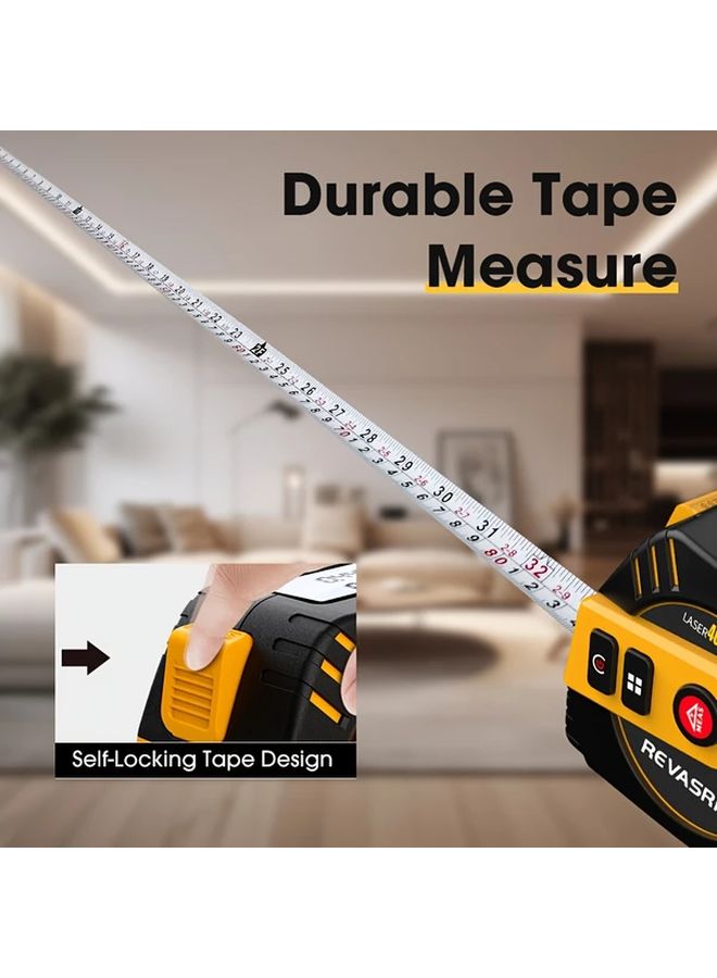 Revasri 2 In 1 Laser Measuring Tool 131ft 40m Laser Distance Meter USB Rechargeable - Image 3