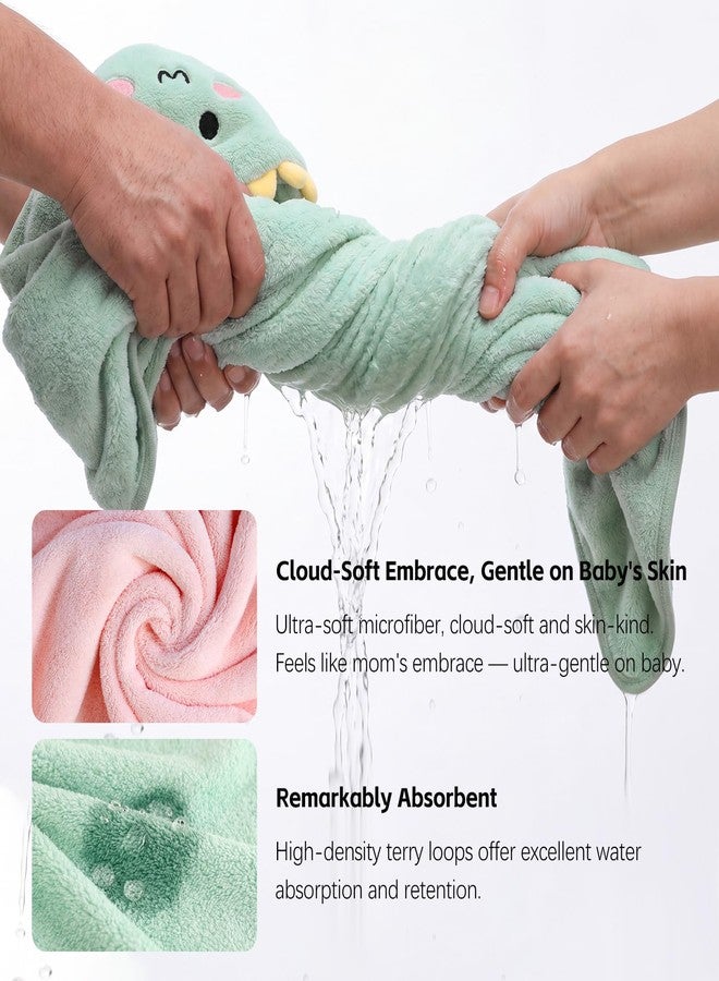 SEVDO 12-Piece Baby Towels Set - 4 Hooded Bath Towels + 8 Washcloths - Image 4