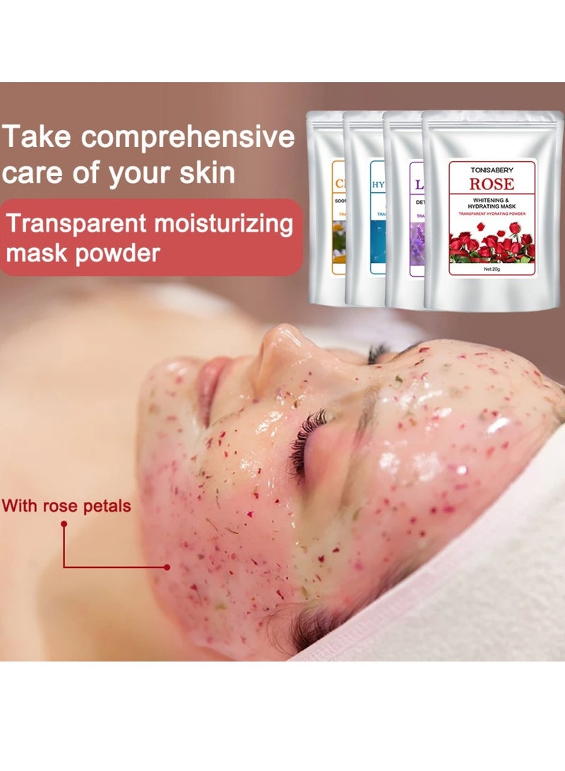 TONISABERY مسحوق قناع الوجه من قشر الرمان للتقشير والتفتيح ومضاد للأكسدة 20 جرام - Image 3