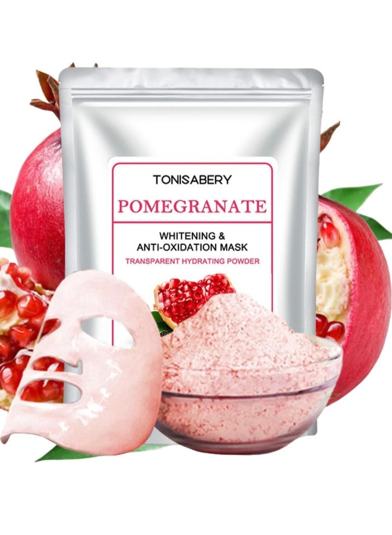TONISABERY مسحوق قناع الوجه من قشر الرمان للتقشير والتفتيح ومضاد للأكسدة 20 جرام - Image 1