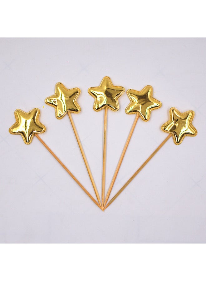 New Year Cake - Cake Decoration Topper - Pink, 5pcs - Party Supplies, Baking Decoration, Gift - Image 4