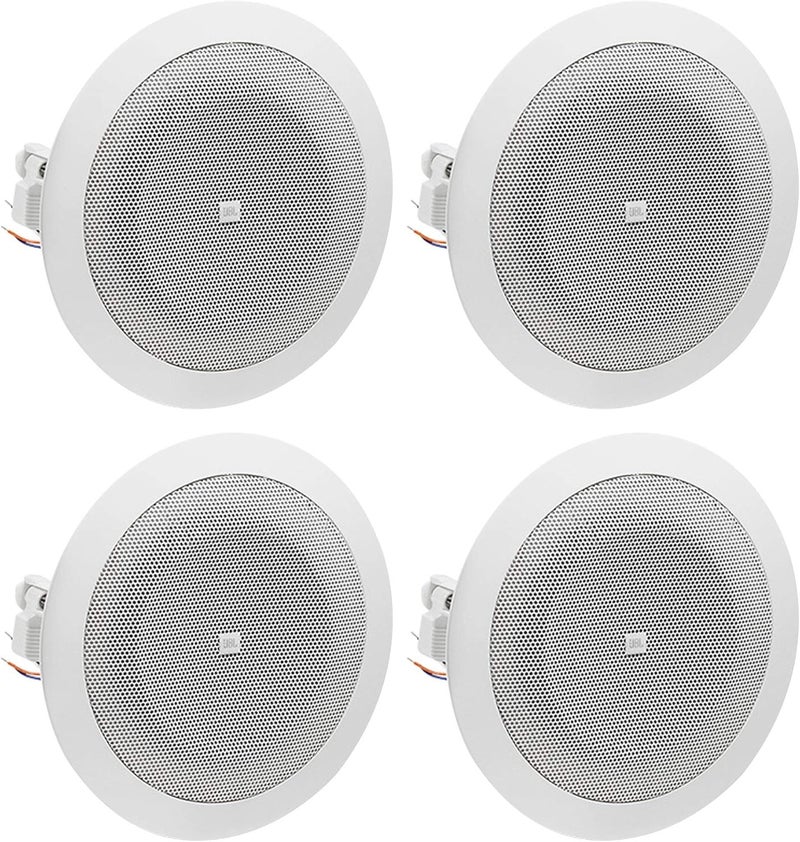 JBL 8124  FullRange InCeiling Loudspeaker with 70 Volt100 Volt Taps 4 Pack - Image 1