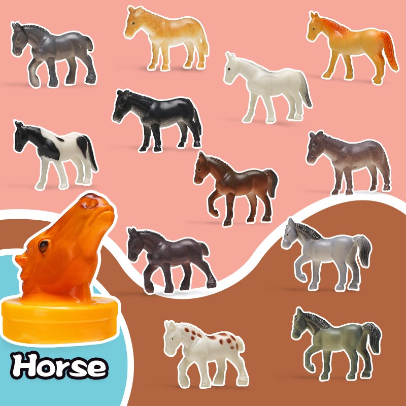 KarberDark 95 Pcs Small Animal Toys, Assorted Mini Ocean, Zoo, Farm, Dinosaur, Insect, Dog and Horse Figure, Little Plastic Animals Figurine for Easter, Sensory Bin Stuffers, Birthday Gifts,Kid 3-5 - Image 5