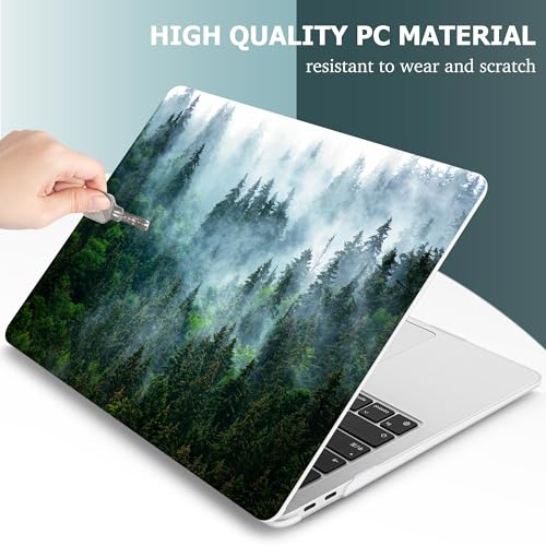 May Chen Compatible with New MacBook Air 13 inch Case 2021, 2020 2019 2018 Release Model: M1 A2337 A2179 A1932, Plastic Matte Hard Shell Case Cover for Mabook Air 13 inch with Retina Dispaly, Forest - Image 4